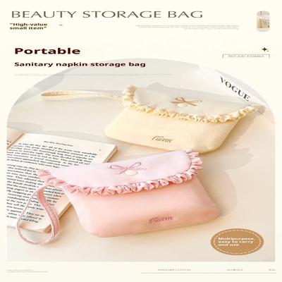 Binden Menstruationstuch Aufbewahrungstasche Tragbar Mini Student Monatliche Tasche Aufbewahrungstasche