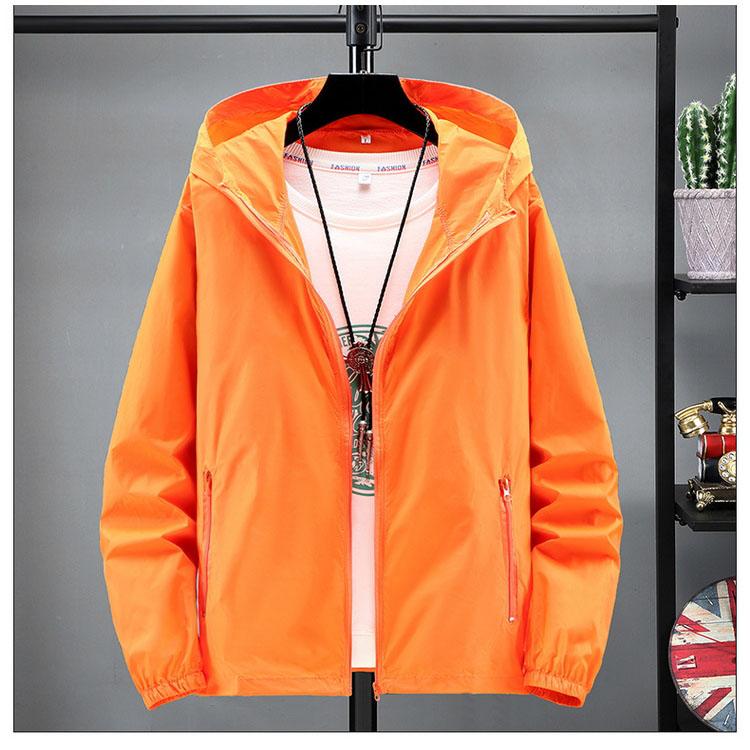 Ultra Thin Summer Sun-Protective Cycling Jacket Waterproof Hooded Jacket Qucik-Drying Hiking Climbing Camping Jacket Coat XS-7XL