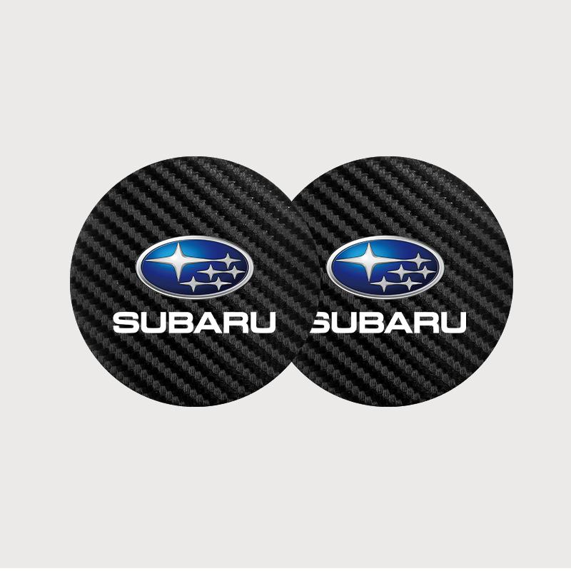 2Pcs Car Coaster Water Cup Mat Non-Slip Pad For Subaru Forester Crosstrek Outback Impreza XV Tribeca Ascent Legacy Levorg Mpreza VV777