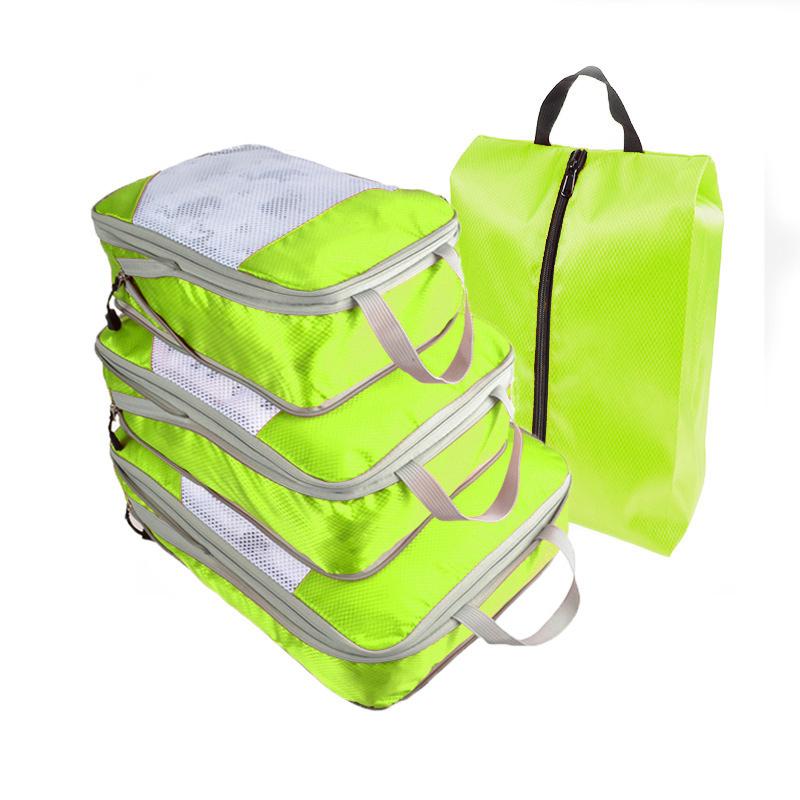 4pcs Travel Luggage Compression Bags, Lightweight Versatile Clothes Organizers, Lightweight Expandable Versatile Dustproof Bags