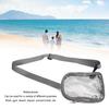 Transparent Shoulder Bag Fashion Large Capacity Waterproof Clear PVC Shoulder Bag for Daily Work Travel Beach Grey
