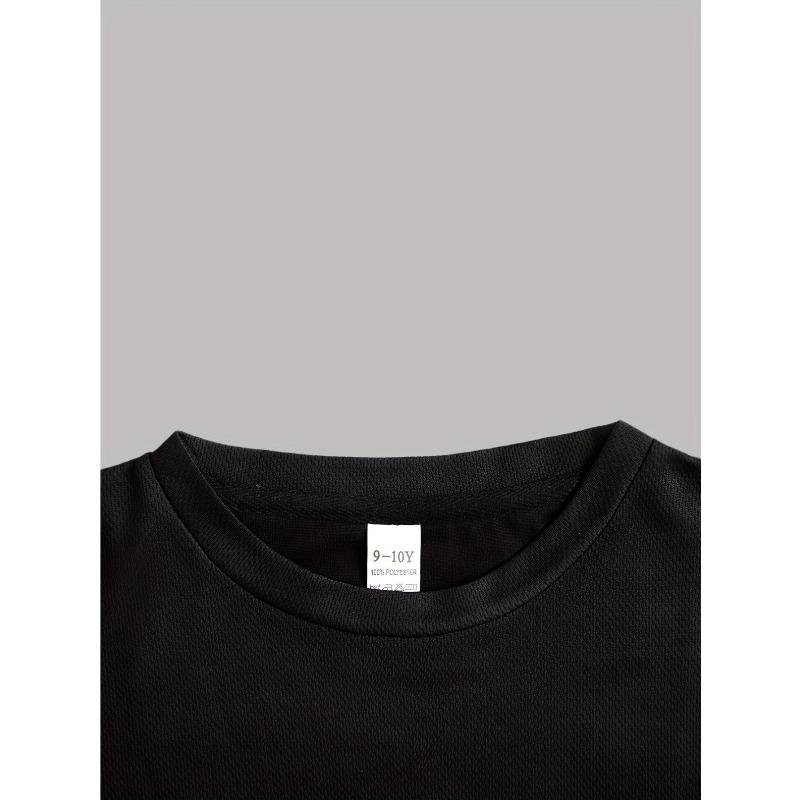 Boys Basketball Shooting Player Graphic Crewneck Casual Summer Short Sleeve T-Shirt