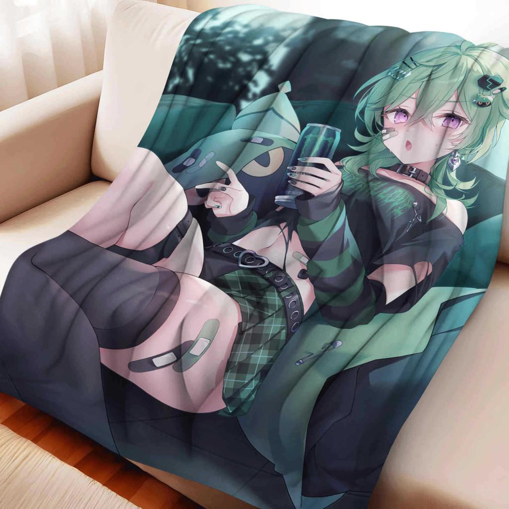 Cartoon Genshin Impact Collei Flannel Blanket Cover Warmth Soft Anime Blanket Multifunctional Decor Home Universal Blankets