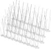 12Pcs Stainless Steel Pigeon Spikes Set - Powerful Bird Repeller for Garden Fence & Roof, Keeps Pigeons, Squirrels & Cats Away