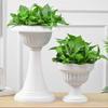 Large Wave Ripple Plastic Vase Modern Nordic Design Space-Saving Flower Pot Arrangement for Living Room Desk Home Accessories