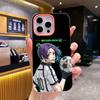 Blue Lock Reo Mikage Jelly Double layer Pink Mobile Phone Case for iPhone 17 16 15 14 13 12 11 Air Pro Max Plus Protective