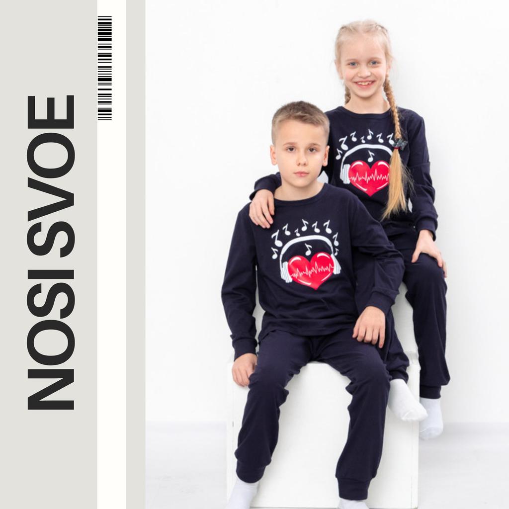 Sleepwear (unisex) “Family Look” Any Season 6076-L HC