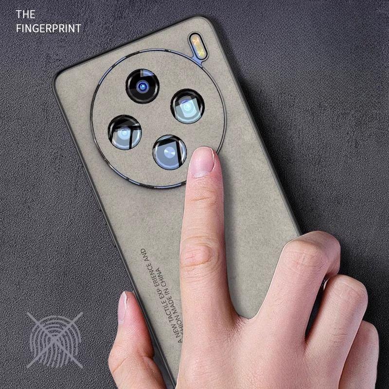 Skinsheep Leather Case for VIVO X200 Pro 200Pro MINI Matte Cover for VIVO X 200 X100 Ultra X100SPro TPU Shockproof Bumper