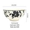 8-inch Retro Lily Ceramic Soup Bowl