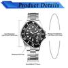 Unique Stainless Analog Quartz Fashion Accessory Perfect Gift for Day Men's Watch, Design, Calendar, Steel, Waterproof, Watch, Casual, Business,