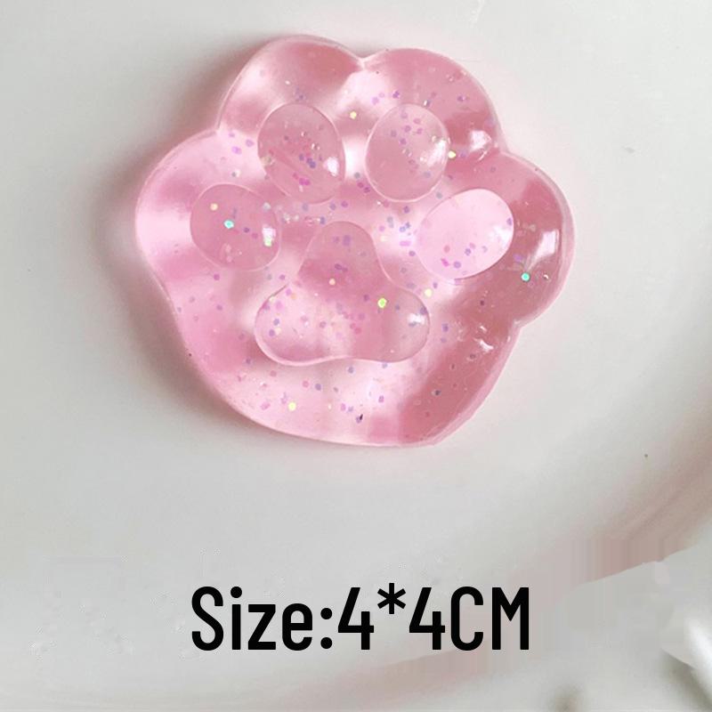 

Симпатичные кубики льда с морской солью в стиле Xiaohongshu, гелевые игрушки для снятия стресса Pink gold cat s paw золотой/розовый