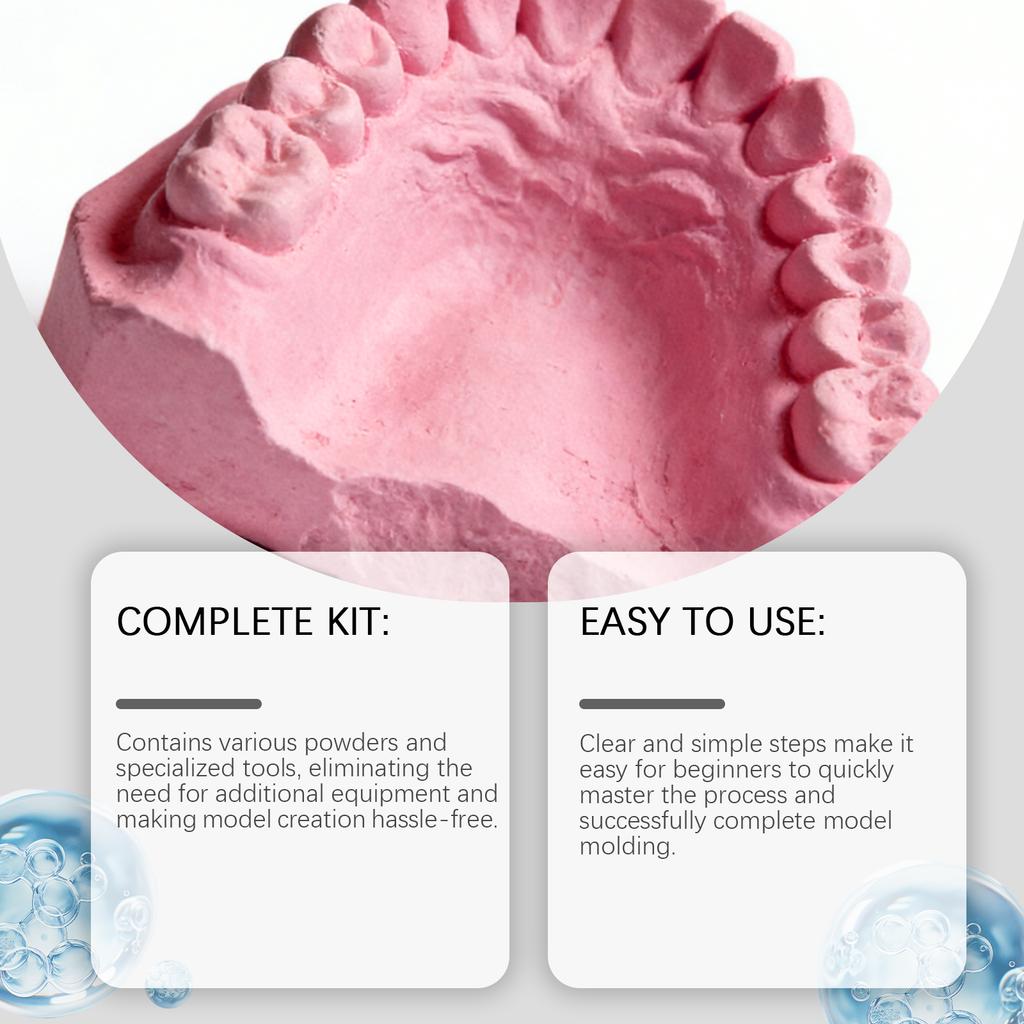 Feimuko Gips Zahnersatzmodell Set Tägliche Bequemlichkeit DIY Handgefertigtes Zahnersatzkonturmodell Set