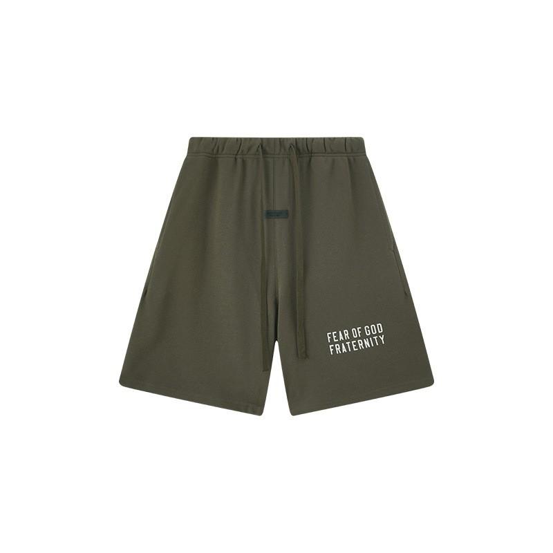 FOG ESSENTIALS Pánské bavlněné kraťasy Volný střih Streetwear Ležérní teplákové