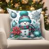 Home Decor Christmas Cute Animal & Snowman Suitable For Sofa Bedroom Car Pillow Cover Cushion Rectangular Back Cushion