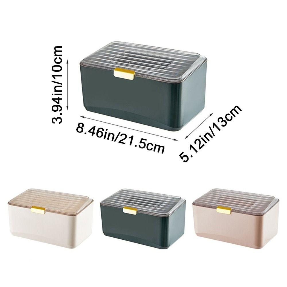 Multifunktionale Aufbewahrungsbox für Plastikmasken Staubdicht Großes Fassungsvermögen Feuchttuchspender mit Deckel Taschentuchaufbewahrungsbox Büro