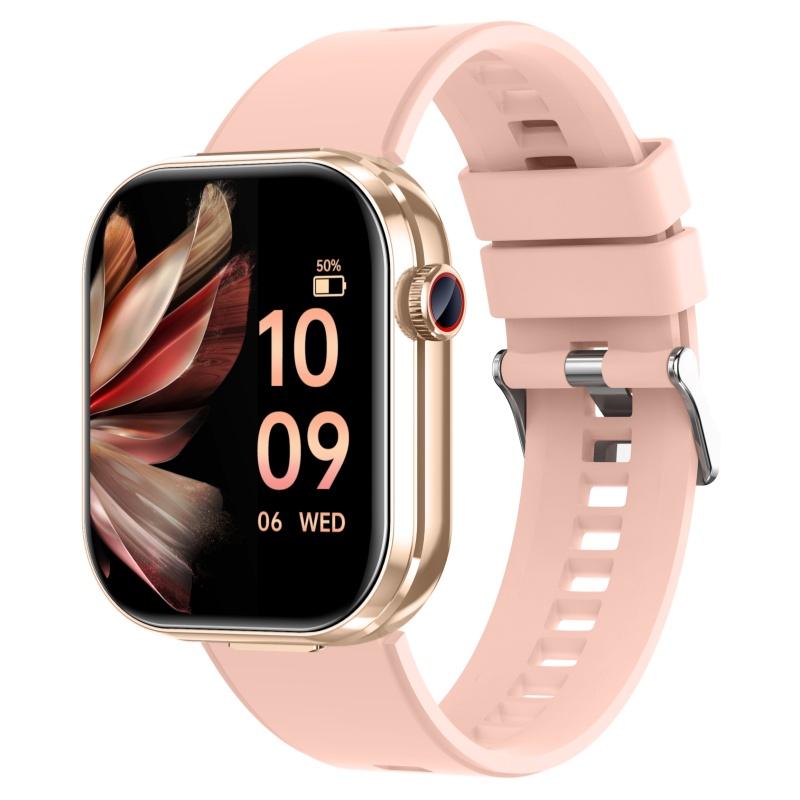 

Rainbuvvy T99 TWS Smartwatch Wireless Earbuds 2.02inches IPS 320x385 BT5.0 Bluetooth Call IP67 Waterproof Smart Bracelet 300mAh Support Multi-language розовый