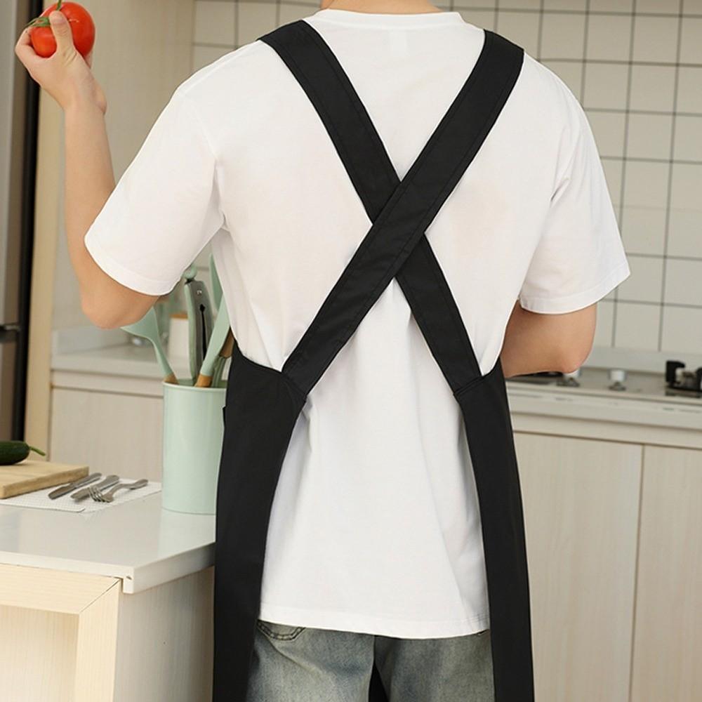 Creative PVC Baking Cooking Aprons Solid Color Waterproof Apron Sleeveless Antipollution Workwear Housework