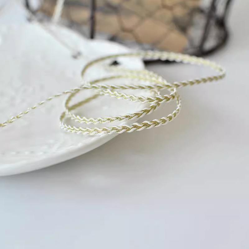 5Yards Gold Silver Lace Trim Ribbon Curve Lace FabricSewing Braided  Accessories Decoration