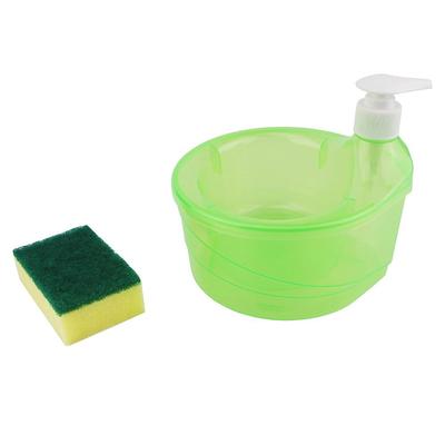 Soap Dispenser And Scrubber Holder Multifunctional Dishwashing Container