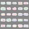 50 Inspirational English Short Sentences Graffiti Personalized Text Slogans DIY Water Cup Suitcase Stickers Waterproof
