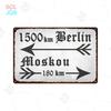 Halt Metall Zeichen Deutsch Achtung Warnschilder Gefahren bereich Warn plakate Vintage Metall Plakette Weißblech Wand dekorative