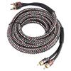 4.8m Car Home Stereo Audio Rca Signal Cable Amplifier Subwoofer Cable Wire Adapter