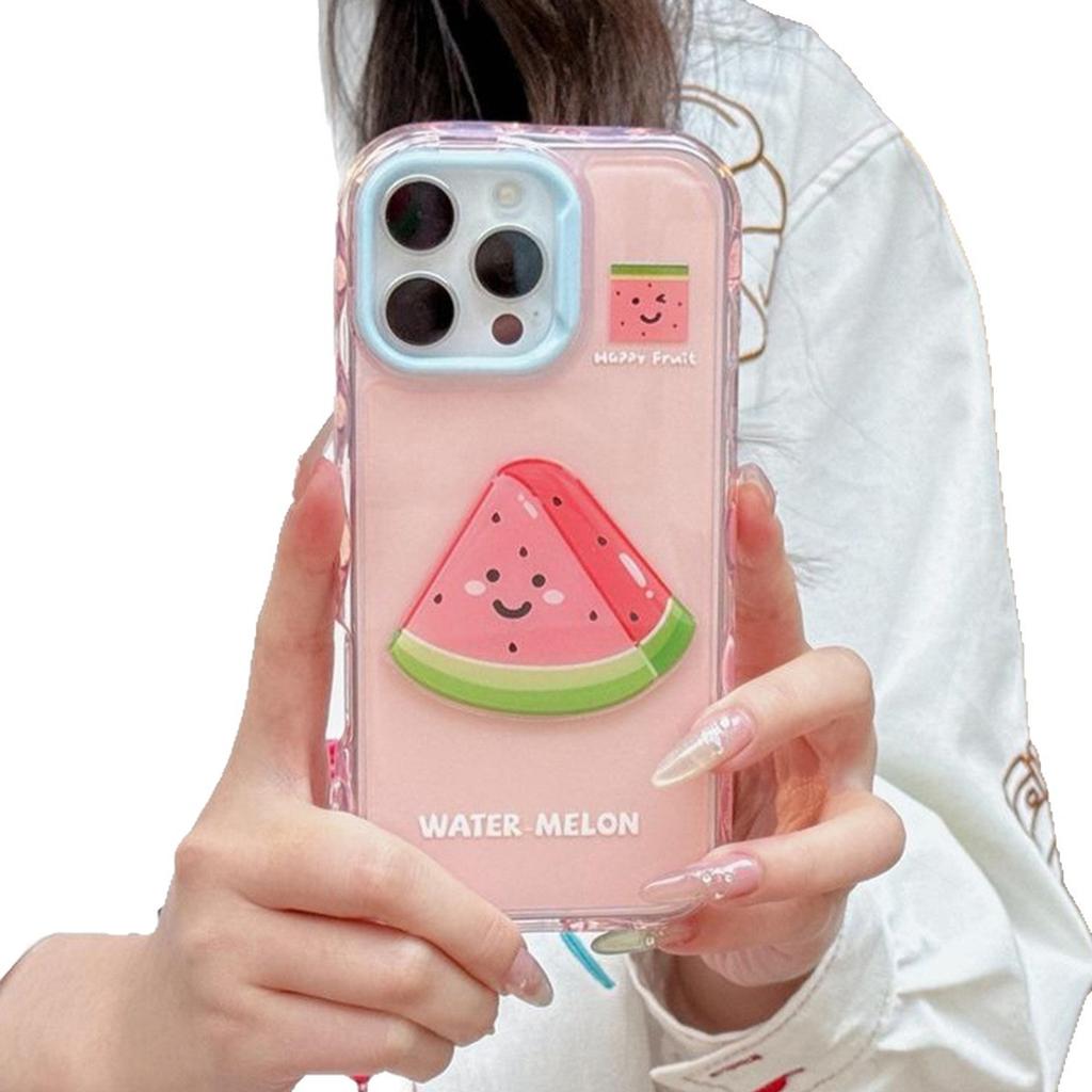 Wave Jelly for Apple 16pro Three-in-one Mobile Phone Case Camera Protection Two-in-one Mobile Phone Case Imd New Model