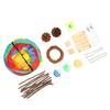 Hamster Tunnel Toys Grinding Teeth 3 Way Rabbit Tunnels and Tubes with Chew Toys for Rabbit Guinea