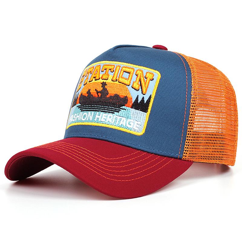 New Station Small Boat Truck Hat Street Dance Hiphop Hat Outdoor Cycling Sunshade Baseball Hat Mesh Hat Unisex