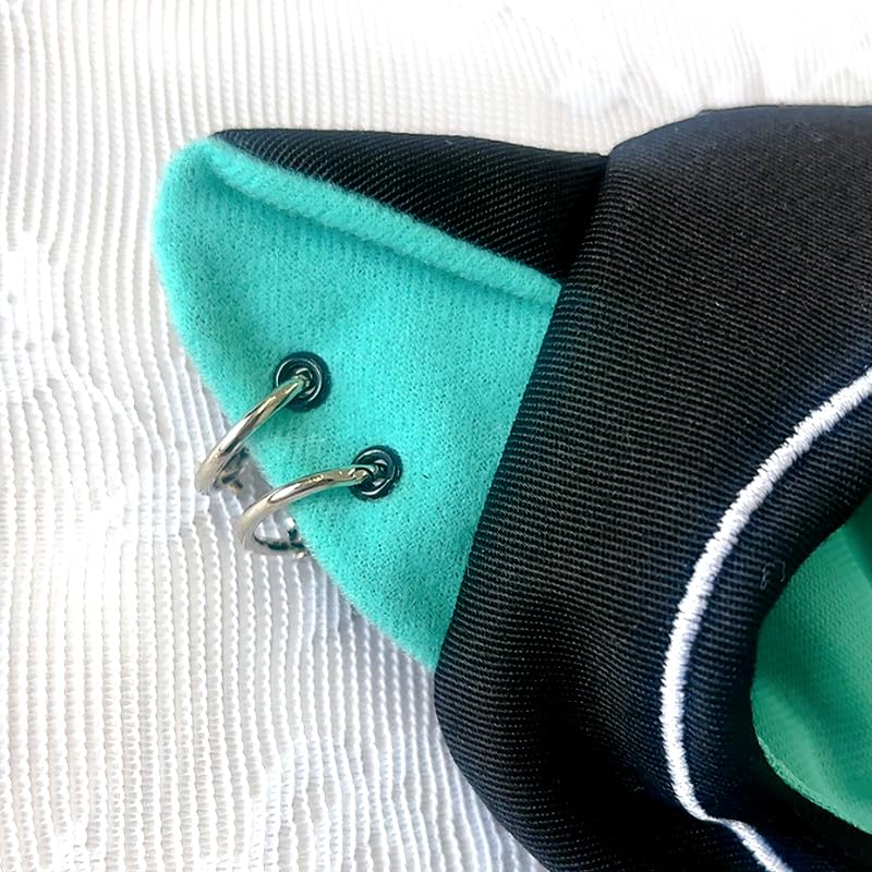 Cat Ear Cyberpunk Jersey Green Plush Clothes [For 10cm] [Used]