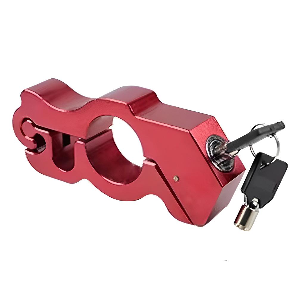 Motorcycle Handlebar Lock Handlebar Brake Handle Solid Lock Imitating Steal Lock Pull Rod ATV Dirt Street Bikes Anti Theft