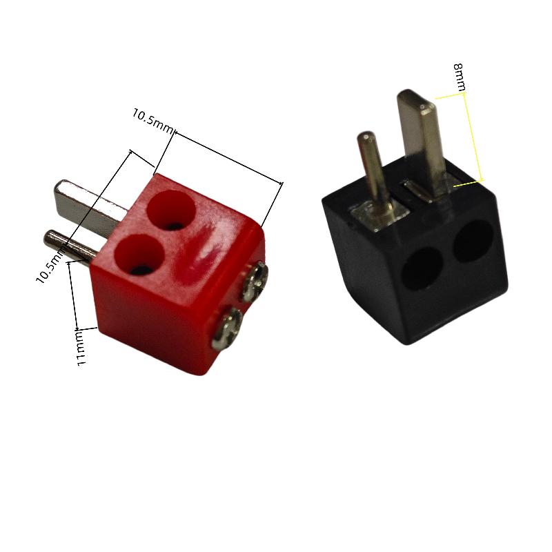 2/6 Stück Schraubklemmenblock-Steckverbinder 2-polig Din Hi-Fi-Lautsprecher-Stecker Steckverbinder Rot Schwarz Elektrogeräte-Stecker Steckverbinder