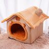 2026 All Season Dog House Style Bed Tent House Dog Kennel Cat Bed Removable Washable Pet Bed For Super Mini Dog Cat Warm House