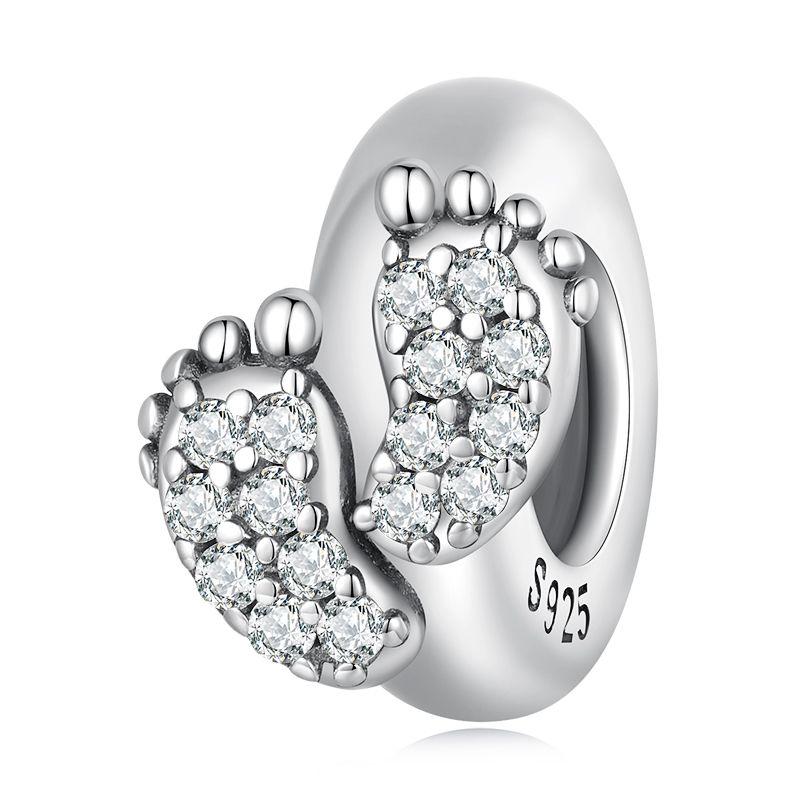 WOSTU 925 Silver Family Jewelry Series Mother & Daughter Charm Sister Beads Angel Guardian Pendant Fit DIY Bracelet NEW