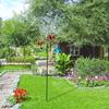 Outdoor Windmill for W/ Spinning Flowers Large Wind Spinner Decor for Garden Patio Lawn Metal Sculpture Stake Art Decora