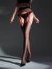Fashion Hollow Out Pantyhose Heart Printing Ultrathin Oil Shiny Stocking Garter 2 In 1 Tights Sheer See Though Sexy Pantyhose