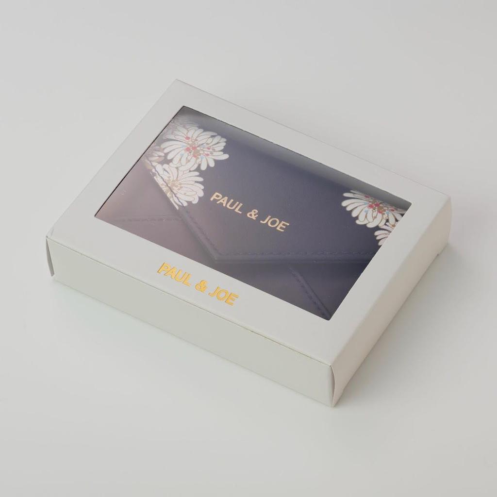 Marks Paul & Joe Card Case, Chrysanthemum Navy, PAJ-CC3-NV