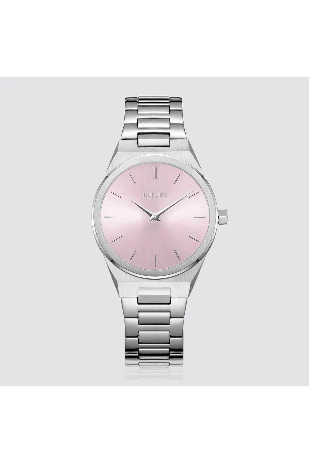 

Burker Emma Серебристо-розовые женские наручные часы