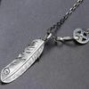 Vintage Original Design Feather Pendant   Claw Necklaces Hip-Hop Style Couple Sweaters Chain Fine Jewelry Accessories