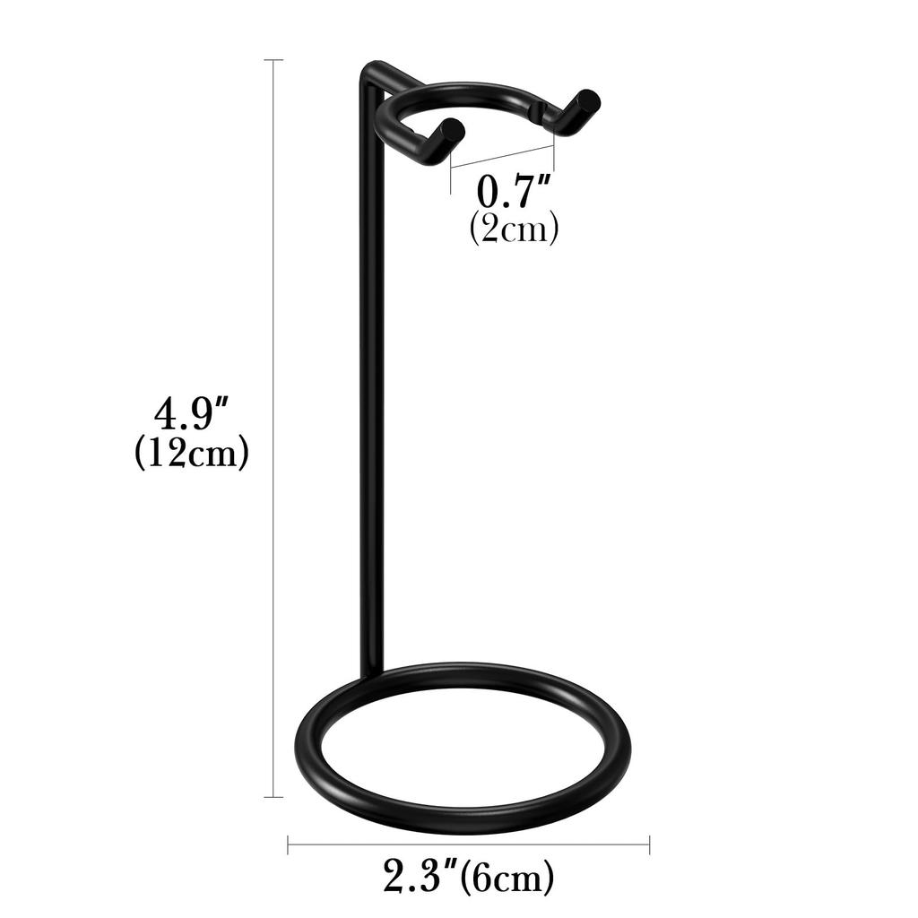 Linkidea Maszynka do golenia ze stali nierdzewnej 2 szt. Uchwyt na maszynkę do golenia Podróżny stojak na golarkę na maszynki bezpieczeństwa z długą rączką Fusion Mach 3, Maszynki do golenia, 5,