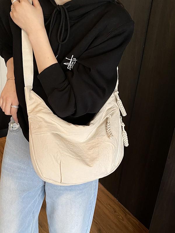 2025 Damen Umhängetasche mit großem Fassungsvermögen, leicht, Crossbody-Schultertasche - Vielseitiger High-End-Knödelstil für den Weg zur Arbeit