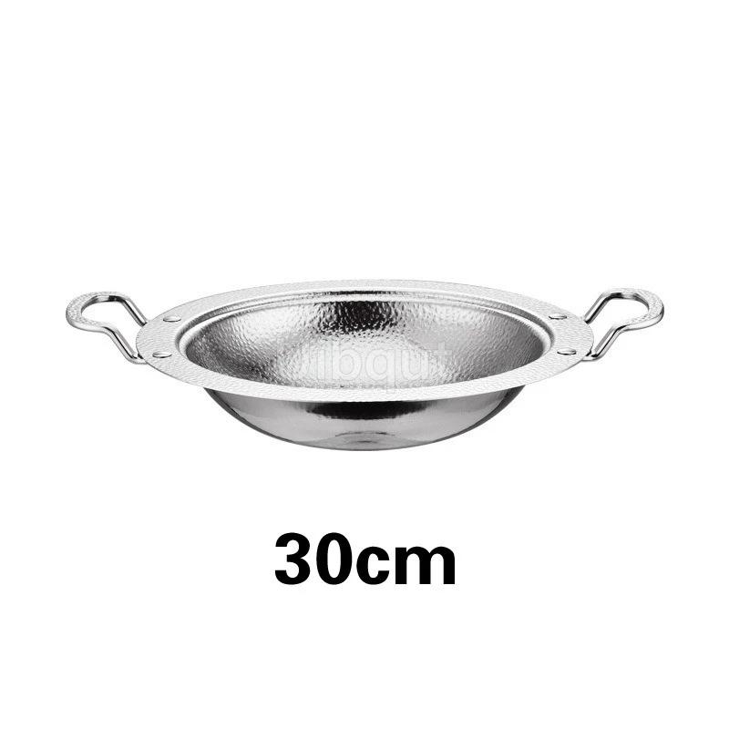 Golden Alcohol Single Person Small Hot Pot Lobster Basin Commercial Alcohol Stove Pot Hotpot Thickened Stainless Steel Dry Pots