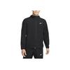 Nike Solid Color Logo Hooded Zip-Up Jacket Men Jackets Black FB7483-010