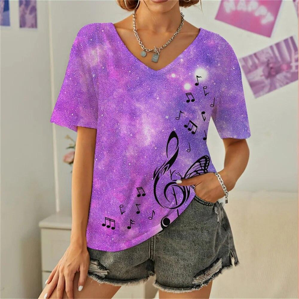 Everyday Versatile Little White Rabbit 3D Print Casual Women T Shirt 2023 Summer Cartoon Short Sleeved Fashion Loose Ladies Top