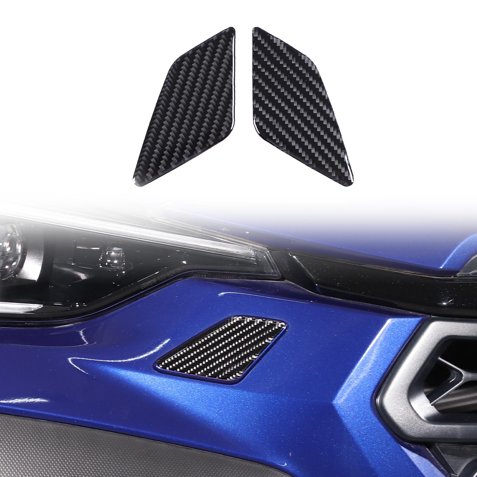Soft Carbon fiber Headlight Washer trim sticker for Subaru Crosstrek 2024+