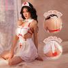 Sexy Nurse Uniform Suit No Temptation Cosplay Lingerie Backless Nightclub Passion Suit