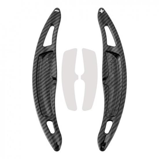 Carbon Look Steering Wheel Paddle Shifter Extension For Porsche Cayenne Macan