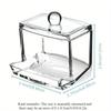 1pc Transparent Plastic Cotton Swab Box Portable Storage Case Lipstick Makeup Organizer Box Bathroom Organizer Home Accessories