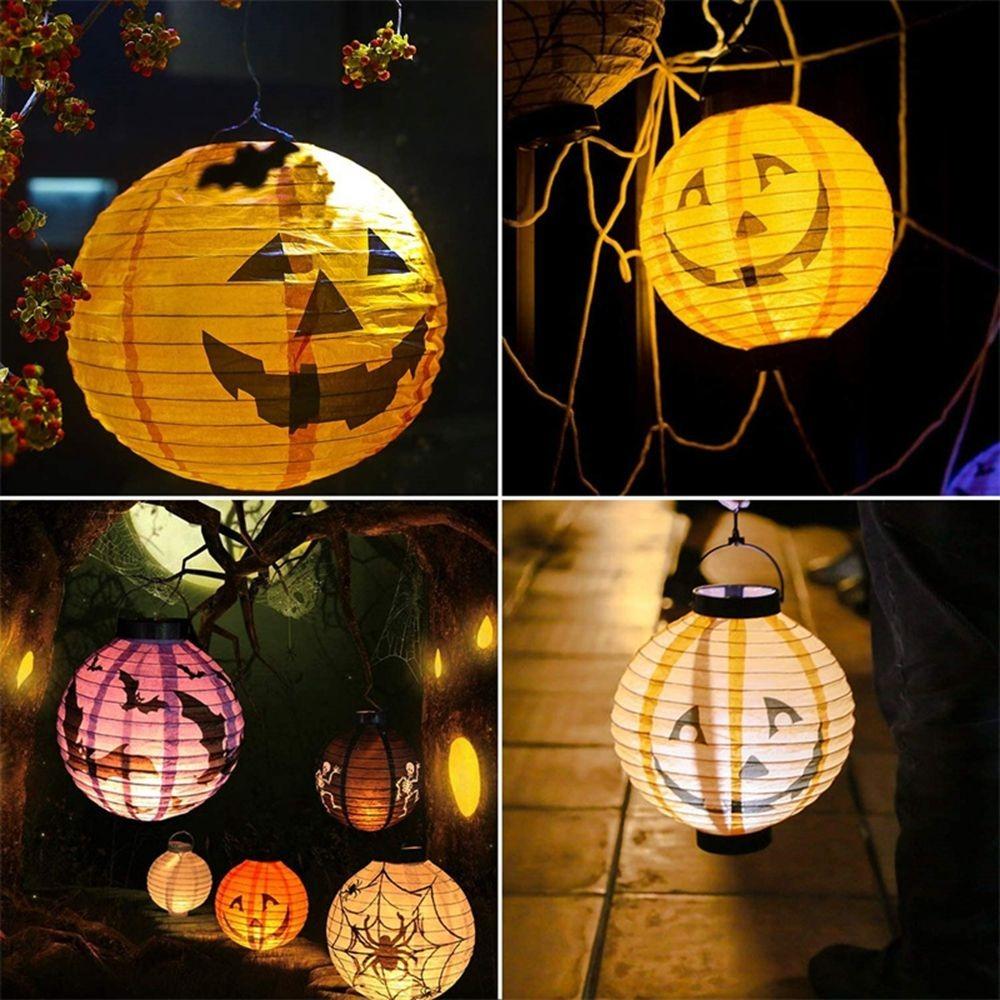 With Handle Hanging Pumpkin Lantern DIY Halloween Pumpkin Lantern Party Pendants