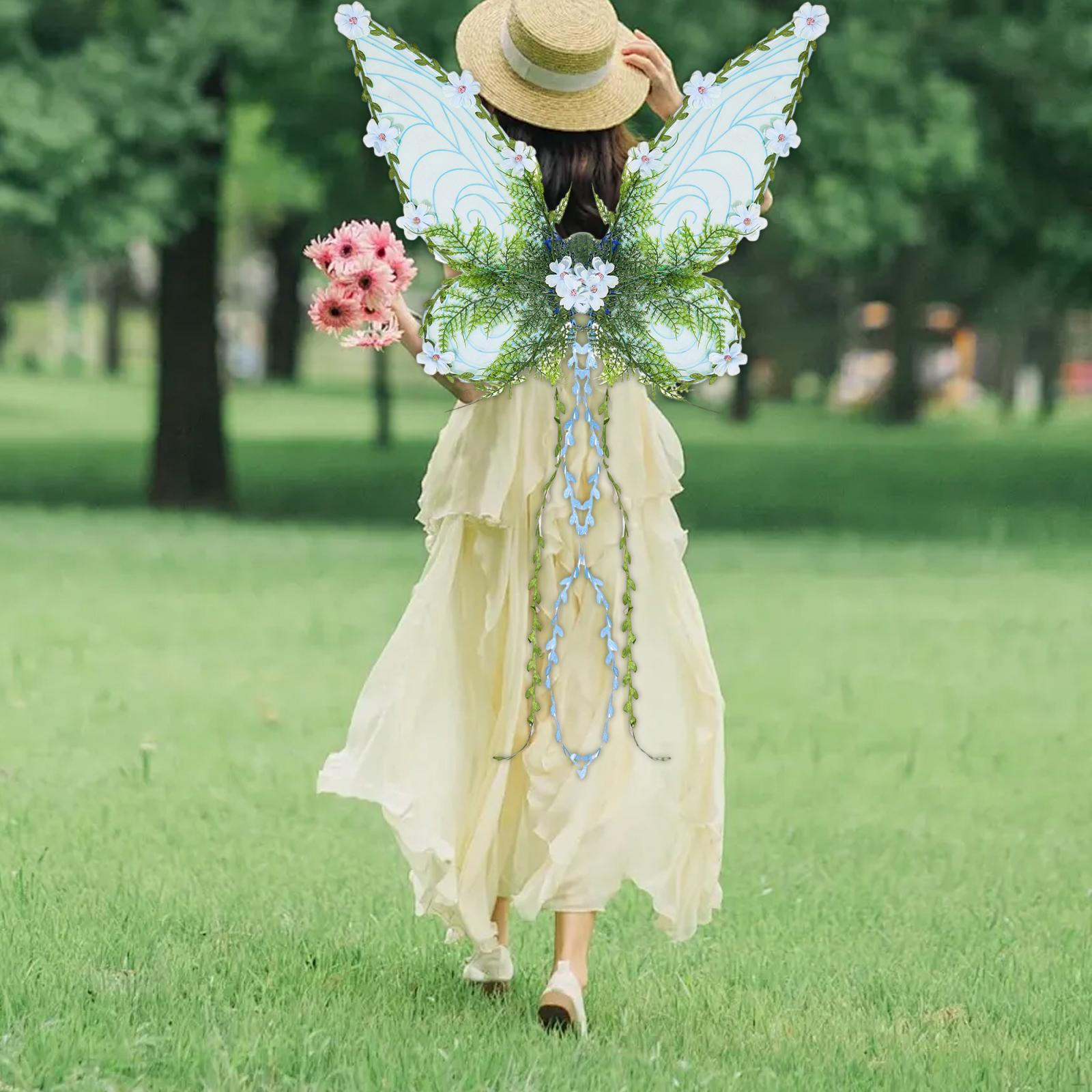 

Butterfly Wing Costume Accessories for Fancy Dress Stage Performance Holiday синий